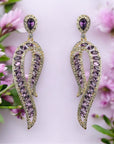 Shaya Earrings - Amethyst