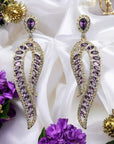 Shaya Earrings - Amethyst