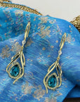 Orianna  Earrings - Blue Zircon