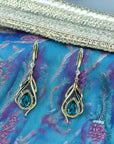 Orianna  Earrings - Blue Zircon