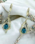 Orianna  Earrings - Blue Zircon
