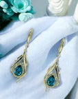 Orianna  Earrings - Blue Zircon