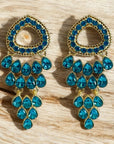 Lydia  Earrings - Blue Zircon