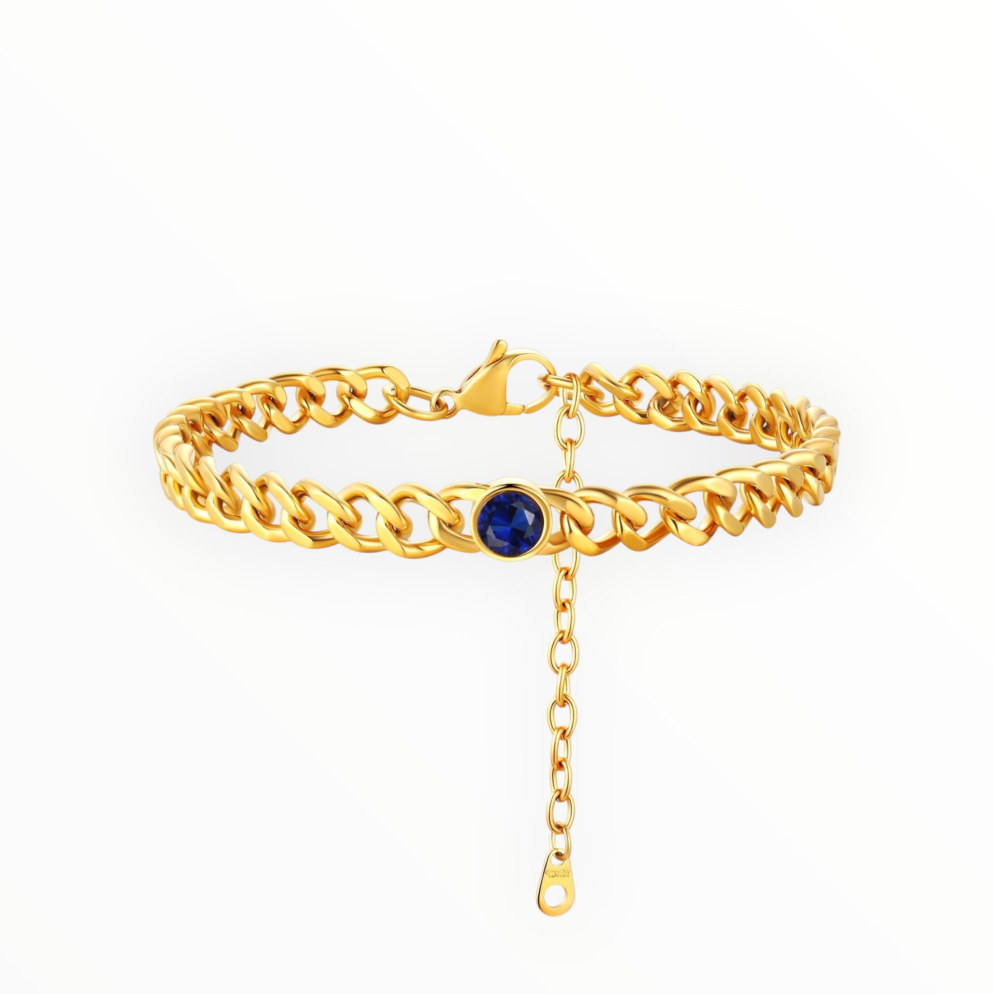 Cuban Anklet - Sapphire