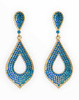 Renee Earrings - Blue Zircon