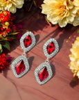 Davina Earrings - Red