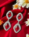 Davina Earrings - Red