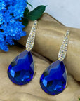 Yasmin Earrings - Sapphire