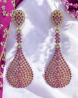 Cecilia Earrings - Fuchsia