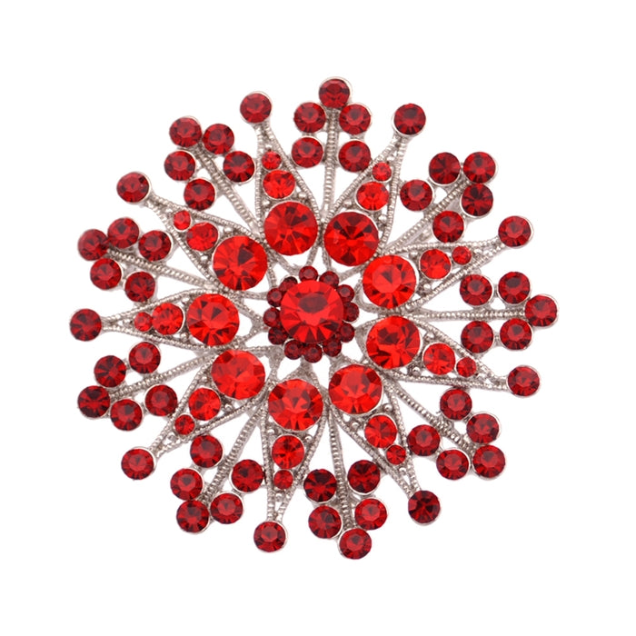 Flower Brooch - Red