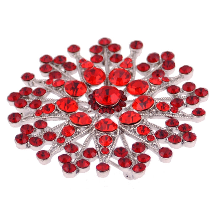 Flower Brooch - Red