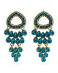 Lydia  Earrings - Blue Zircon
