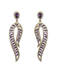 Shaya Earrings - Amethyst
