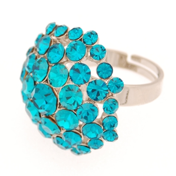 Soleil Ring - Blue Zircon