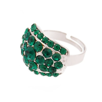 Bonnie Ring - Emerald (Silver Plated)