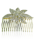 Larissa Hair Slide - Clear (Gold Plated)