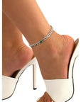 Cuban Anklet - Emerald