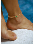 Cuban Anklet - Emerald