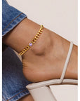 Cuban Anklet - Amethyst