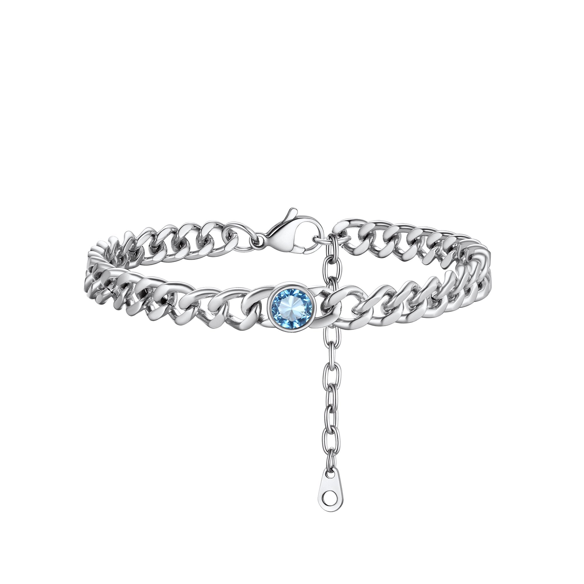 Cuban Anklet - Aquamarine