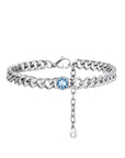 Cuban Anklet - Aquamarine