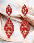 Kiera Earrings - Red