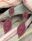 Kiera Earrings - Fuchsia