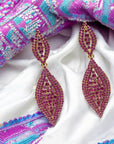 Kiera Earrings - Fuchsia