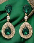 Philippa Earrings - Emerald