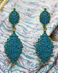 Jacinta Earrings - Blue Zircon