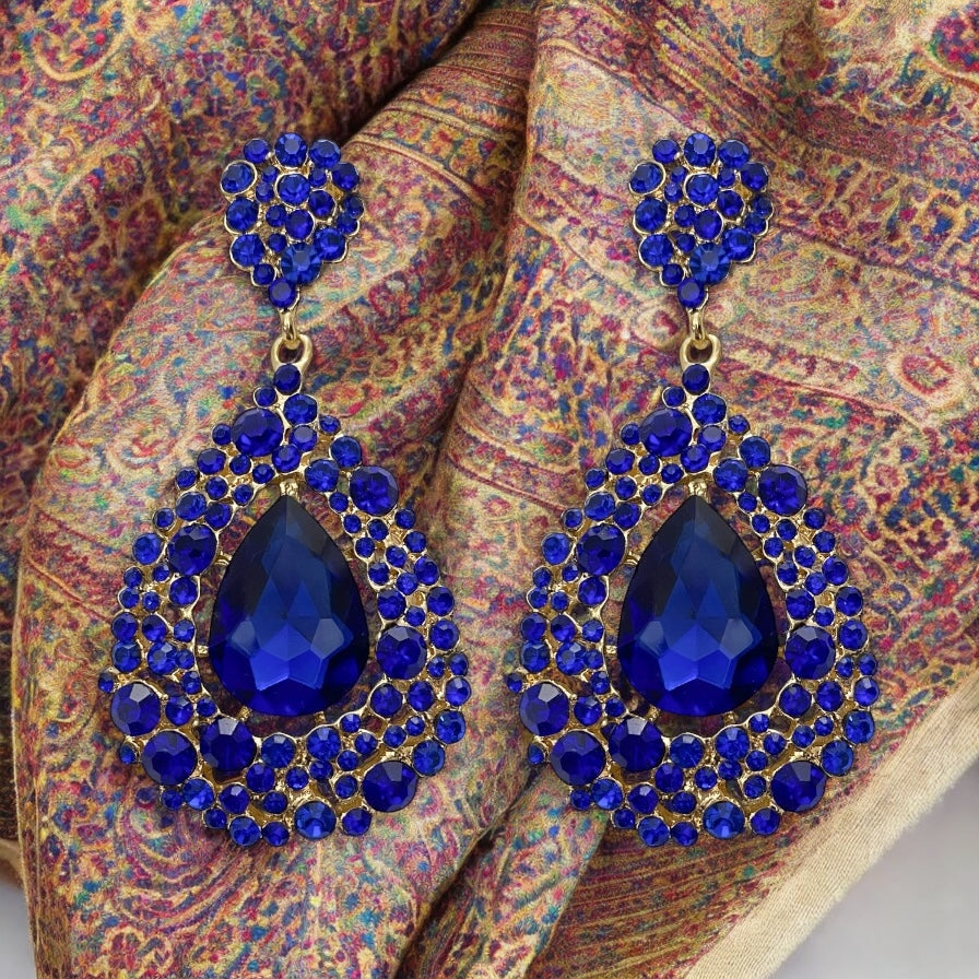 Charlotte Earrings - Sapphire