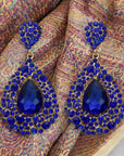 Charlotte Earrings - Sapphire