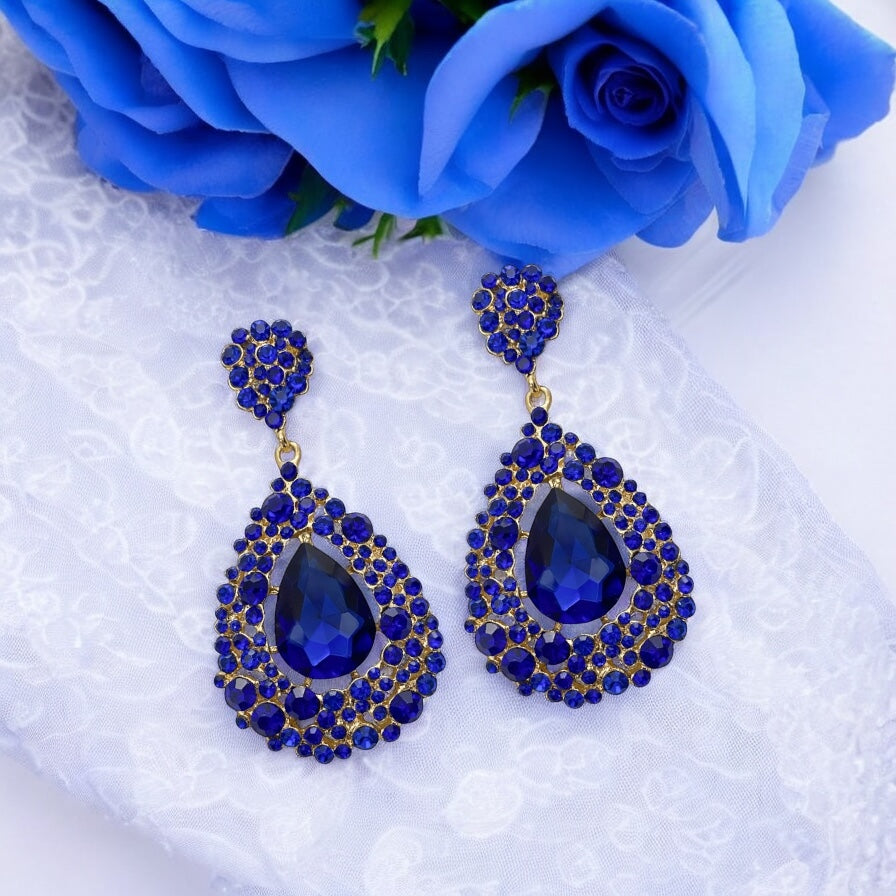 Charlotte Earrings - Sapphire