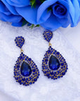 Charlotte Earrings - Sapphire