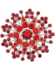 Flower Brooch - Red