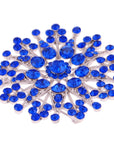 Flower Brooch - Sapphire