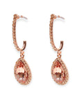 Gianna Earrings - Peach