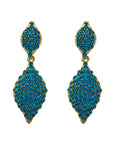 Jacinta Earrings - Blue Zircon