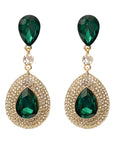 Philippa Earrings - Emerald