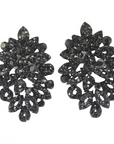 Lecia Earrings - Black (Clip On)