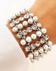 Perla Bracelet - Clear (Silver Plated)