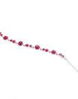 Pirouette Bracelet - Fuchsia (Silver Plated)