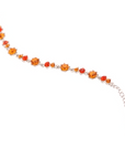 Pirouette Bracelet - Orange (Silver Plated)