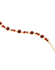 Pirouette Bracelet - Red (Gold Plated)