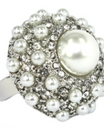 Perla Ring - Clear (Silver Plated)