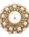 Perla Ring - Clear (Gold Plated)