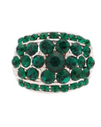 Bonnie Ring - Emerald (Silver Plated)